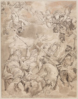 B 069
          <br/>
          Goden en putti in wolkenhemel
          <br/>
          <em>Lefèbvre, Valentin (1642 ca.-1680/82)</em>